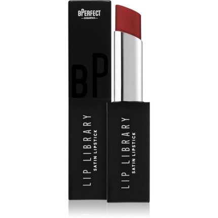 Bperfect Cosmetics Lip Library Satin Lipstick, Scarlet, 30g