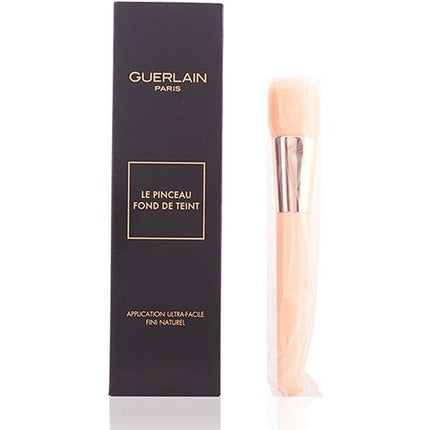Pensulă Machiaj Guerlain Le Pinceau Fond de Teint, Culoare Bej, Design Rotunjit