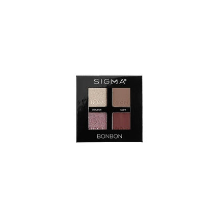 Paleta farduri ochi Sigma Beauty Quad Bonbon, culori nude, roz, maro