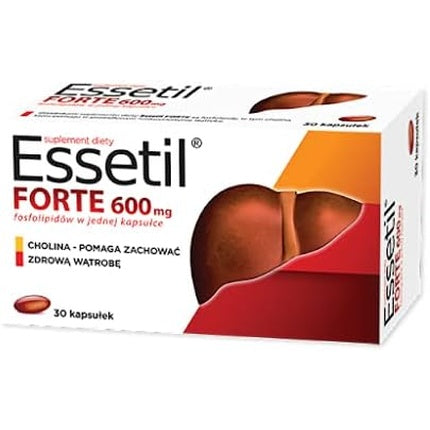 Essetil Forte, Supliment Dietetic cu Cholină 600mg, 30 Capsule