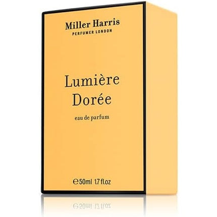 Parfum Miller Harris Lumiere Doree, sticlă transparentă, capac negru