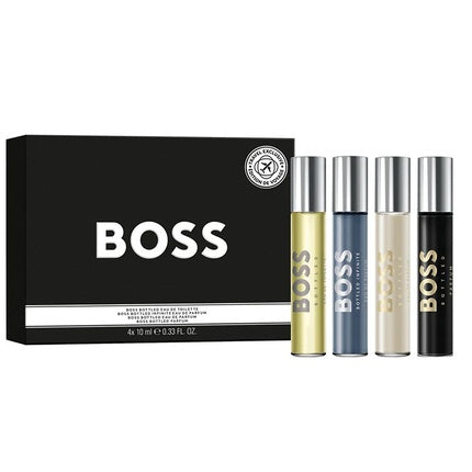 Set Parfum Hugo Boss Miniature, include 4 sticle de 10ml - Bottled EDT, Bottled EDP, Infinite EDP, Parfum