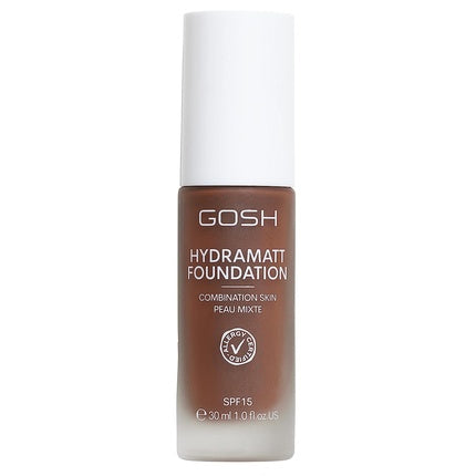 Fondant GOSH, 020N, cu SPF 15, Vegan, Mattifiant