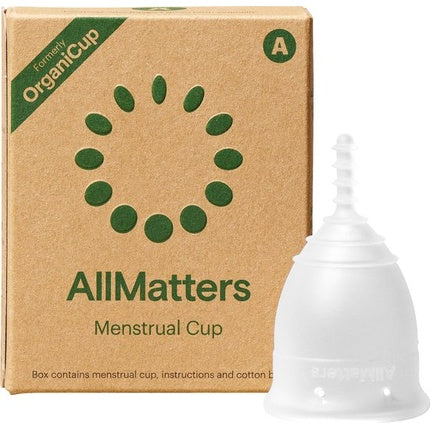 Cup Menstruală Allmatters Organi Cup, Silikon, Alb