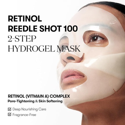 Mască facială hidrogel Vt Cosmetics Reti-A Reedle Shot 100 2-Step, verde, 33g