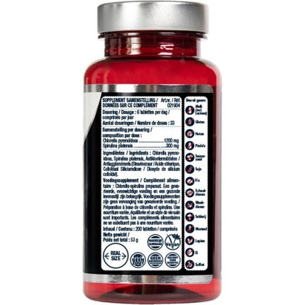 Lucovitaal Chlorella Spirulina Energie, 200 tablete