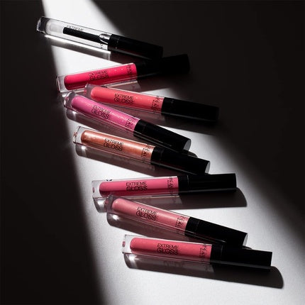 Mesauda Milano Endless Extreme Shine No. 408, Lip Gloss, culoare roz intens, ambalaj transparent