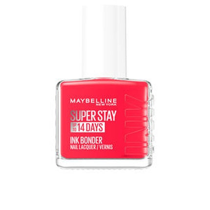 Maybelline SuperStay 14 Days Nail Polish, #490-Hot, 12 ml, roșu vibrant cu efect gel