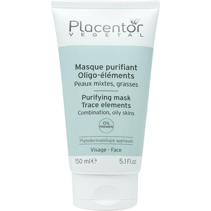 Mască facială purificatoare pentru pielea mixtă și grasă, Placentor Vegetal, 150ml