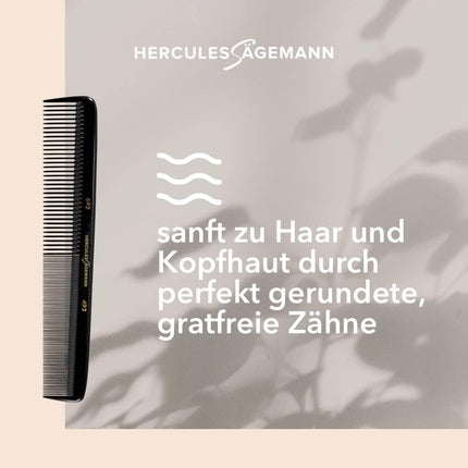 Pieptene damă, Hercules Sägemann, negru, plastic