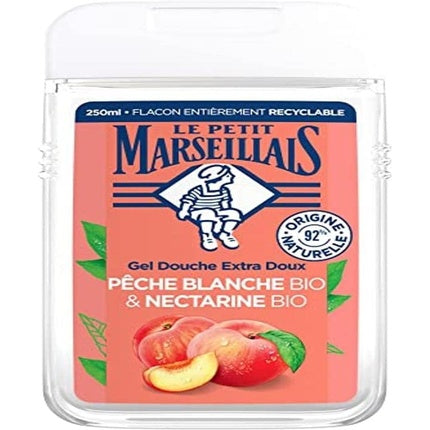 Gel de duș Le Petit Marseillais cu Piersică Albă și Nectarina, 280 g