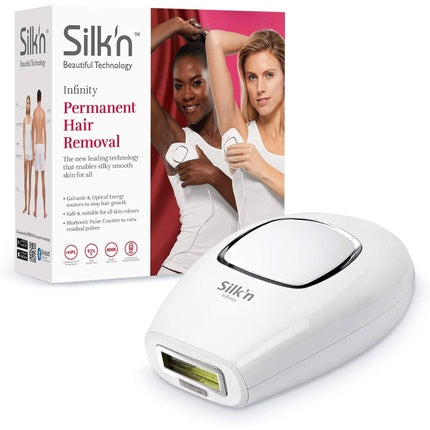 Aparat epilare IPL, Silk'n Infinity, 400.000 pulsuri, alb