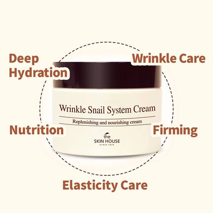 Crema de față The Skin House Wrinkle Snail System Cream, 50ml