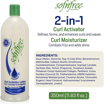 Loțiune activator bucle Sof N' Free cu vitamina E și panthenol 750 ml