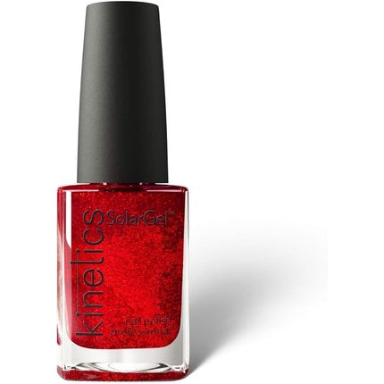 Lac Gel Look Solar, Kinetics, Raspberry Beret, roșu cu sclipici, 15ml