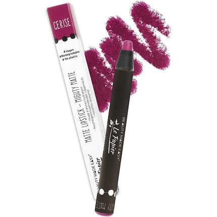 Ruj, Beauty Made Easy Le Papier, Cerise, mat