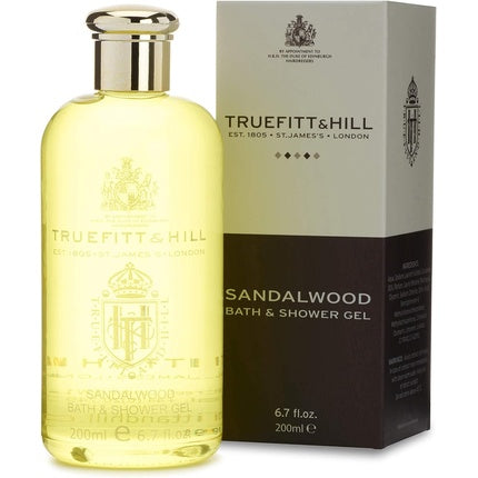 Gel de duș și baie Sandalwood, Truefitt & Hill, 200ml