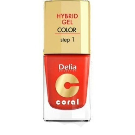 Smalt hibrid gel Delia Cosmetics Coral Hybrid Gel No. 14 Orange Red 11ml
