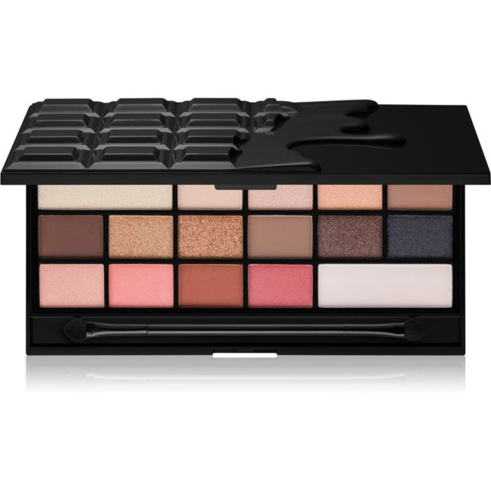 Paletă de farduri de pleoape Makeup Revolution Chocolate Vice, vegană, 14 nuanțe, 22 g