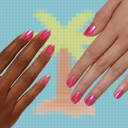 Vernis unghii OPI Spring Break The Internet, roz cu sclipici, 15ml