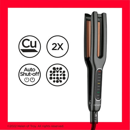 Îndreptător păr, Revlon, Double Straight, negru