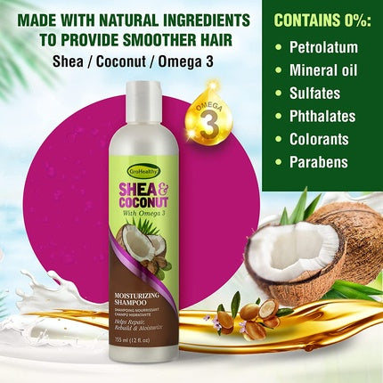 Șampon, Sofn'free Gro Healthy, 355ml, shea și cocos