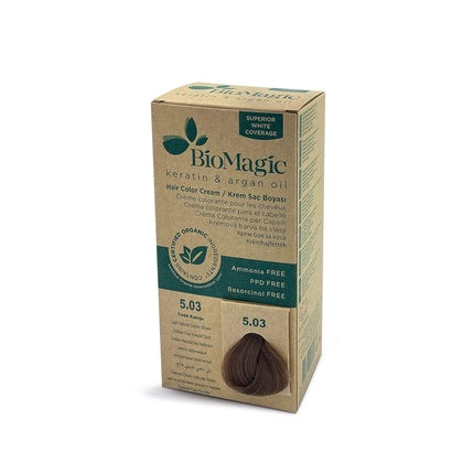 Vopsea păr, Biomagic, Light Natural Golden Brown, 240g