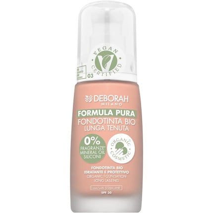 Fond de ten lichid Deborah Pure Formula Bio N.03 Apricot, 30 ml