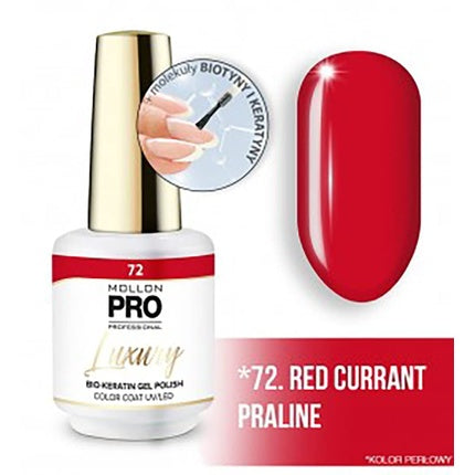 Smalt Gel Lux Mollon Pro N°72 Red Currant Praline - 8ml