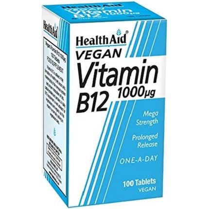 Supliment alimentar, HealthAid, Vitamin B12, 100 tablete