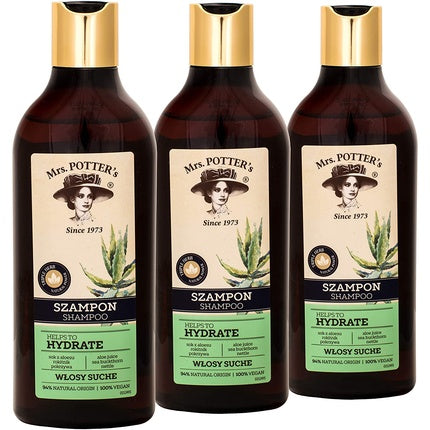Șampon Mrs. Potter's Triple Herb, 390 ml, maro