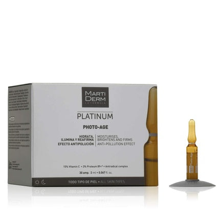 Serum ampule, Health & Beauty, Martiderm Platinum Photo-Age, anti-poluare
