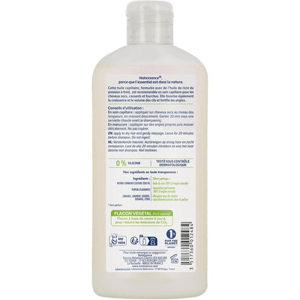 Ulei pentru păr și unghii, Natessance, Ulei de ricin natural, 250 ml
