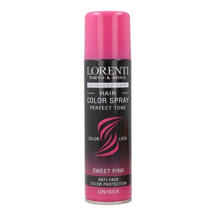 Spray de păr colorat Lorenti - Sweet Pink, 150 ml