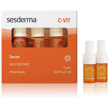 Serum Vitamina C, Sesderma, C-VIT, 5x7ml, ambalaj portocaliu