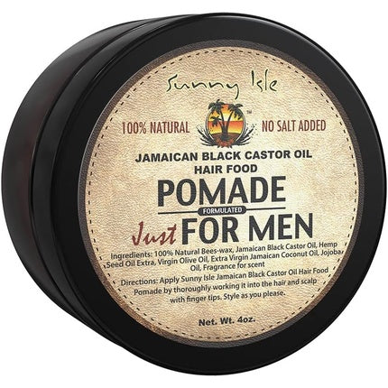 Pomadă pentru păr Sunny Isle Jamaican Black Castor Oil pentru bărbați, 4 oz (150 g), negru