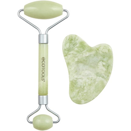 Set masaj facial, Ecotools, jad, 2 piese