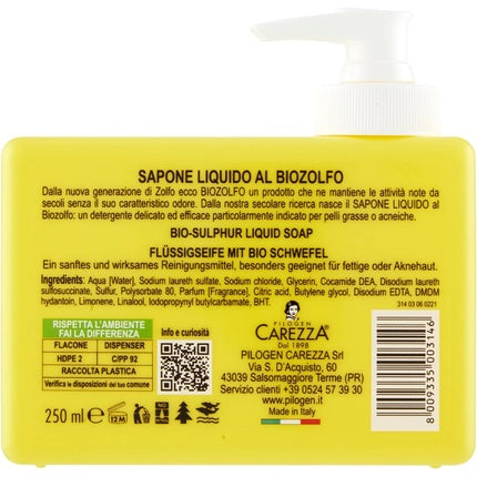Săpun de mână lichid Terme Di Tabiano, galben, 250ml
