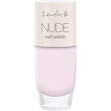 Lac de unghii Lovely, Nude, culoare roz pal, capac crem