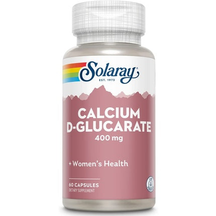 Capsule Solaray Calcium D-Glucarate 400mg, Roz, 60 bucăți