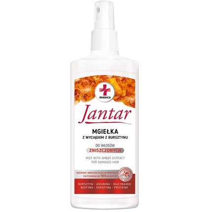 Set Îngrijire Păr Ideepharm Jantar, Șampon 330ml, Mască 200ml, Ser 30ml, Alb