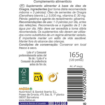 Supliment alimentar Dietisa, Evening Primrose, 120 perle