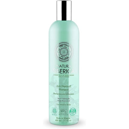 Șampon Anti-cădere, Natura Siberica, Antidandruff, 400ml, Verde, Ambalaj transparent