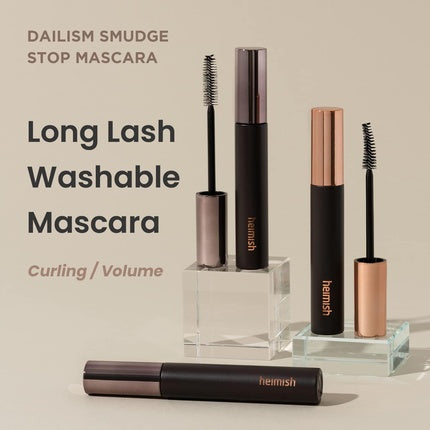 Heimish Dailism Smudge Stop Mascara, negru, volumizant