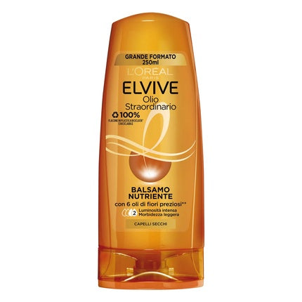 Balsam nutritiv pentru păr uscat sau tern, Elvive, 250 ml