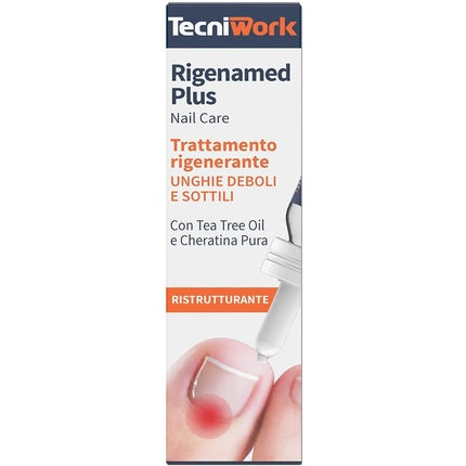Rigenamed Plus Rigen, Ampoule regenerantă pentru unghii debile și subțiri cu Tea Tree Oil, 15ml