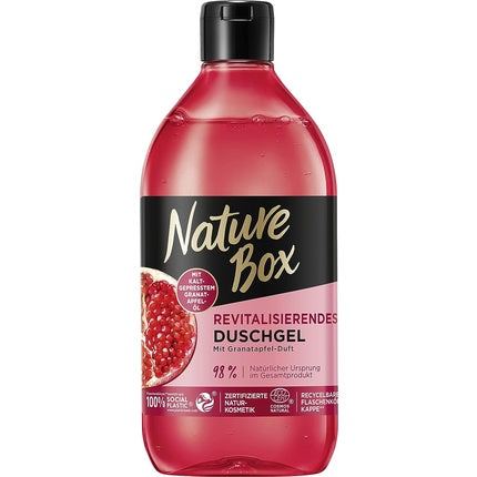 Gel de duș revitalizant cu parfum de rodie, Nature Box, 385ml