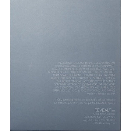 Parfum Bărbați, Calvin Klein Reveal, 100 ml, argintiu