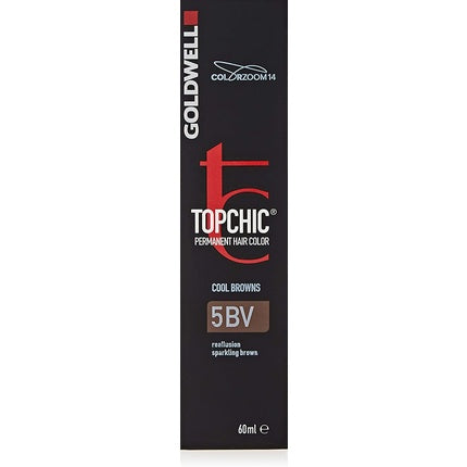 Vopsea de păr, Goldwell Topchic, Sparkling Brown 5BV, 60ml