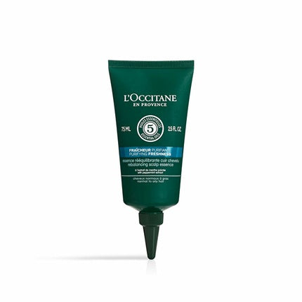 Esență pentru scalp, L'Occitane, Purifying Fresh Rebalancing Scalp Essence, 75 ml